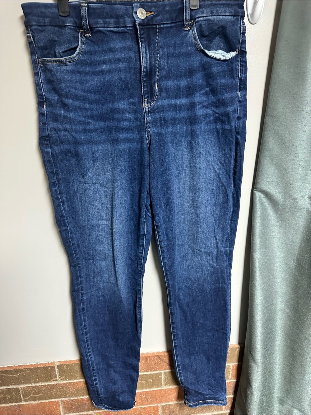 American Eagle Dark Blue Ne(x)t Level Stretch Women’s Curvy High-Rise Jegging